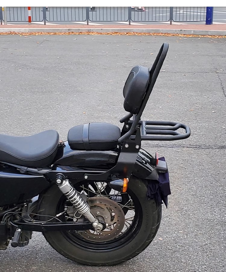 Muscle car Wolf suitable for Harley X48 backrest modified tail shelf rear tail frame tail wing curved bow backrest