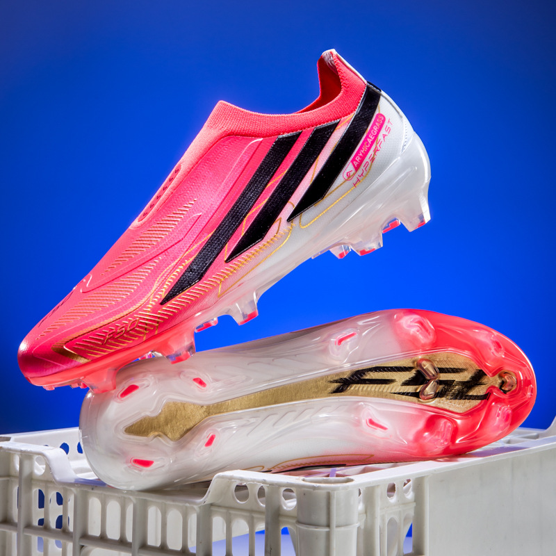 Tenis de Fútbol FG sin Agujetas F50 de TPU Ligero para Césped