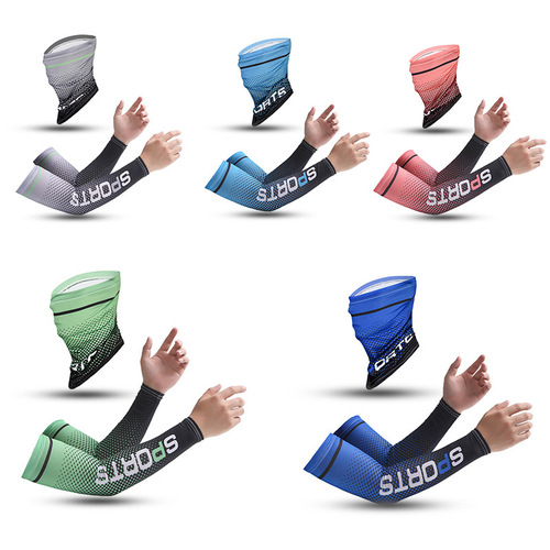 Sunscreen Ice Sleeves for Summer, Unisex Outdoor Fishing Cycling Sports Ice Silk Sleeve Guards Arm Sleeves