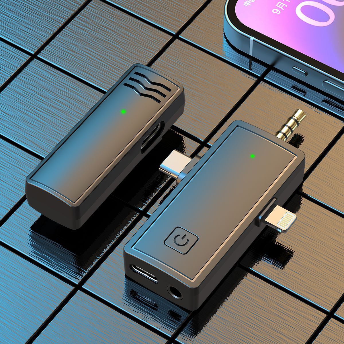 Nuevo micrófono inalámbrico de solapa, micrófonos uno-a-cuatro para múltiples personas que cantan, actúan, discuten, transmiten en vivo, presentan espectáculos, entrevistas, grabación con condensador.