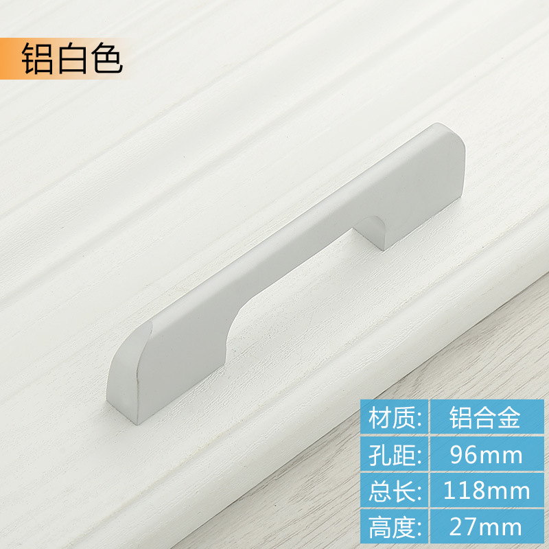 Moderno minimalista bala de aleación de aluminio sólido alargado armario puerta manija oro zapato gabinete negro puerta manija