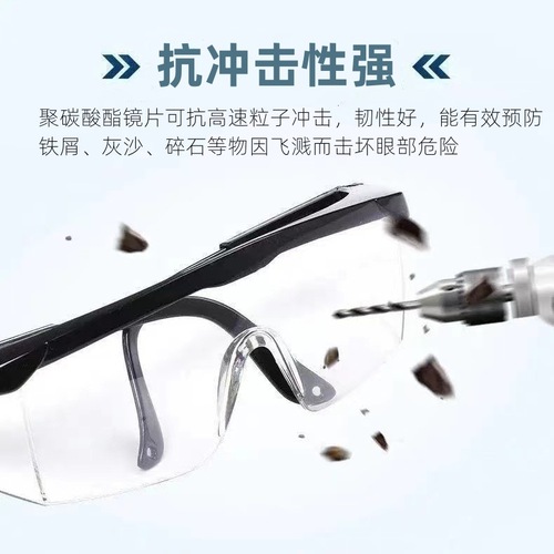 New style goggles, windproof, anti-fog, dust splash, impact polishing, labor protection goggles, cycling windshield, transparent protection, wholesale