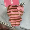 【Middle Red Pink Stripe】kt