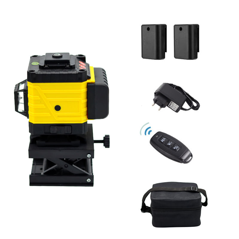 3D绿线整平机室内地面360度自动调平12线激光水准仪水平仪