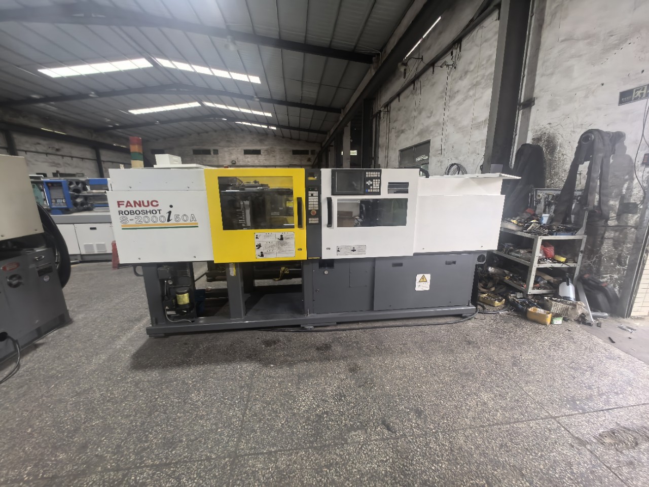 出售二手原装精密注塑机50吨注塑成型配件发那科进口电动注塑机