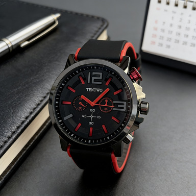 Cross-Border New Fashion Hip-Hop Cool Sports-Style Silicone Strap Men's Watch Student Watch Casual Colorful Quartz Watch