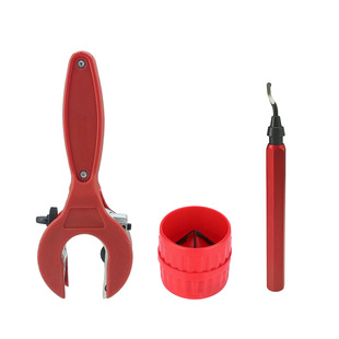 Labor-Saving Ratchet Pipe Cutter, Metal Pipe Burr Remover, Air Conditioning Installation and Maintenance Combination Set