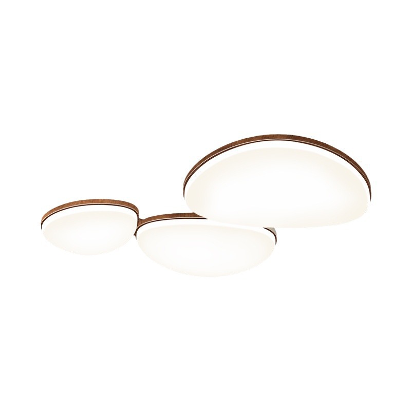 lámpara de techo, lámpara de sala de estar, lámpara principal de espectro completo, patrón de nuez, lámpara de dormitorio moderna y simple, lámpara de protección de ojos, lámpara de montaña