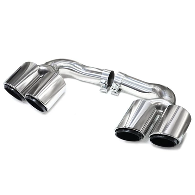 Suitable for 18 to 24 Exhaust pipe - gasoline-three-layer-silver-mouth