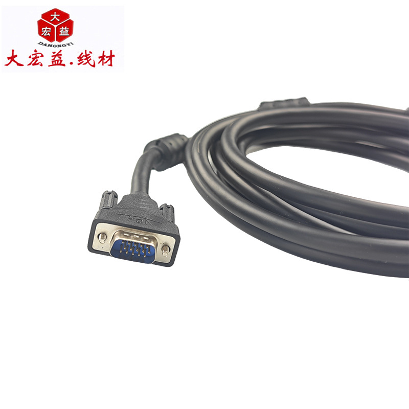 VGA3+6ȫͭVGA������ ��ʾ����������Ƶ�߿�����˫�Ż�vga��