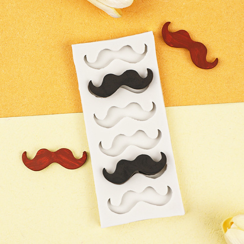 Father's Day Men's Tie Bow Tie Mustache Butterfly Tie Silicone Mold Fondant Cake Decoration Dried Petal Shape Mold
