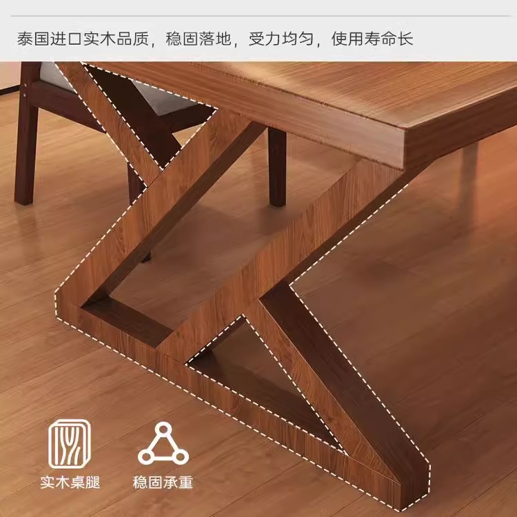 Mesa de tablero grande de madera maciza para uso doméstico en la sala de estar, escritorio largo, escritorio simple, banco de trabajo, escritorio de estudio de lectura para varias personas