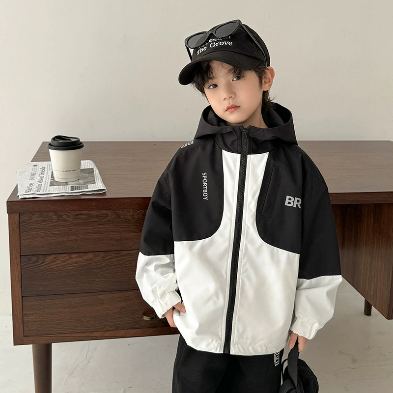 Осенний тонкий детский куртка для мальчиков, для подростков, детская одежда