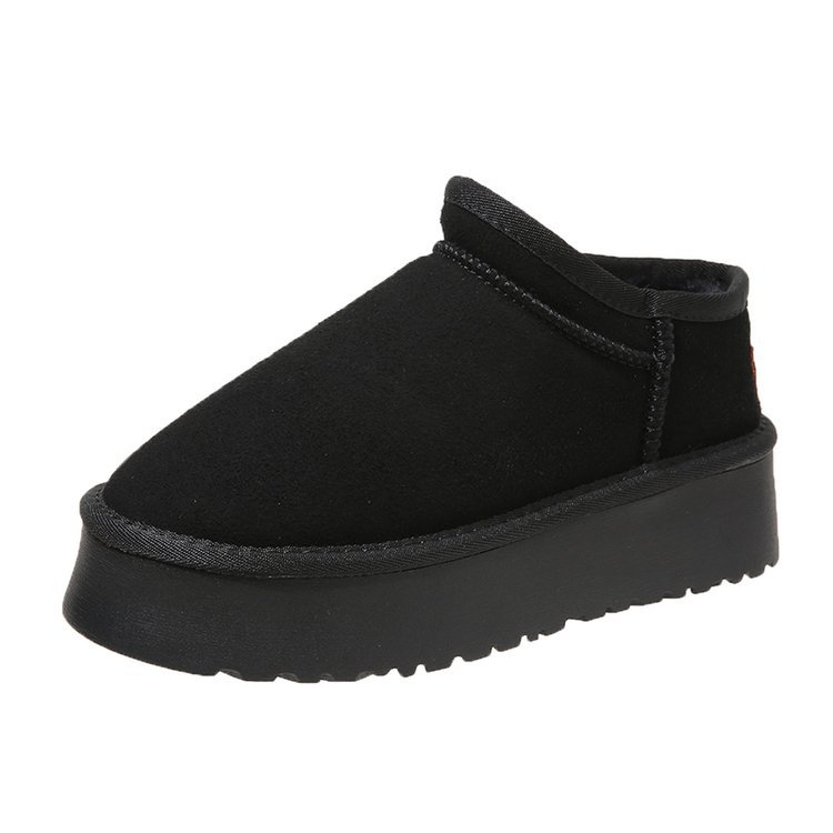 Cute and Adorable Buns in The Snow, Classic Winter Style with Plush Short Sleeves and Thick Soles to Enhance Versatility in Snow Boots_voghion.com