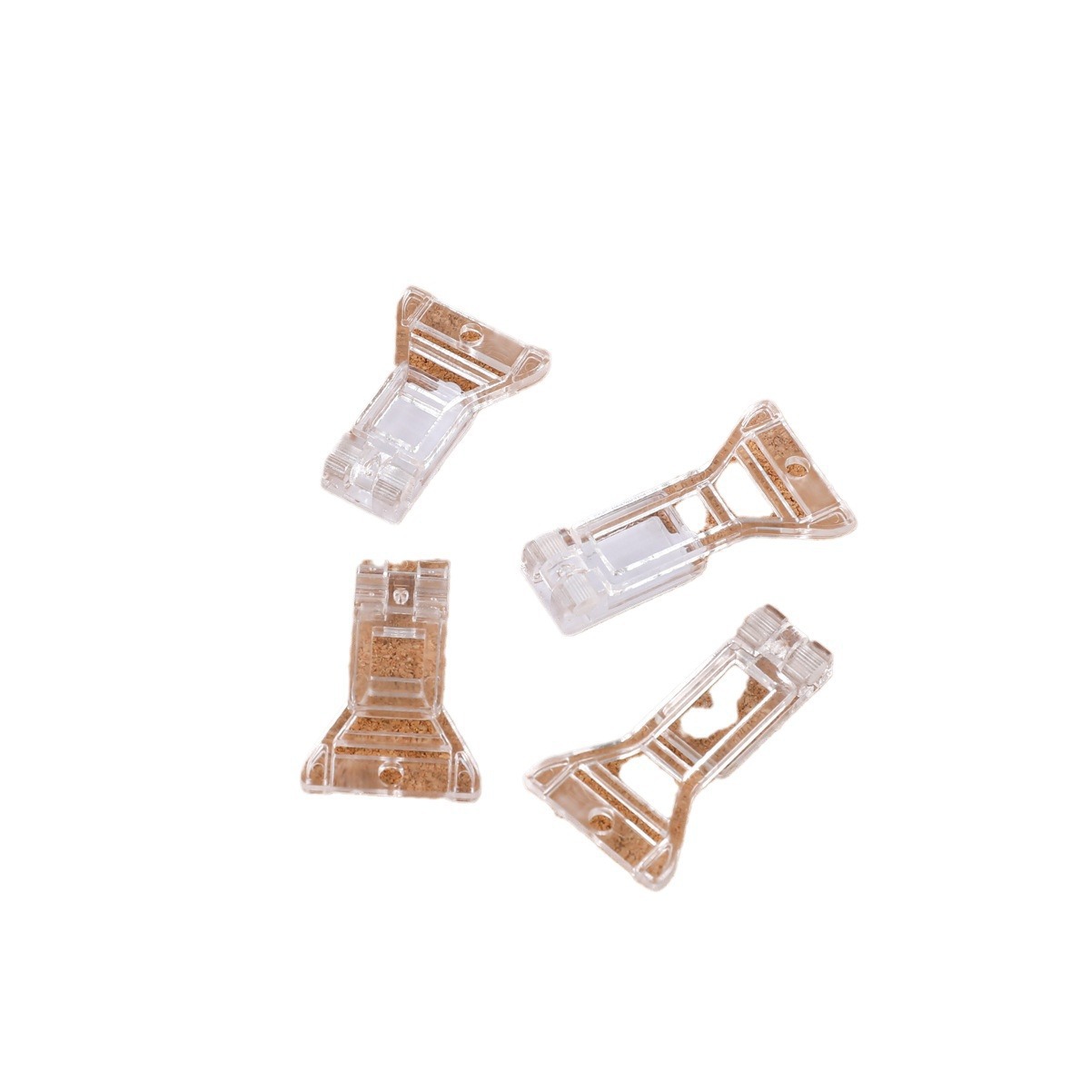 Acrílico transparente barra de soporte de exhibición de estaño insignia base de almacenamiento de grano con pin teléfono móvil