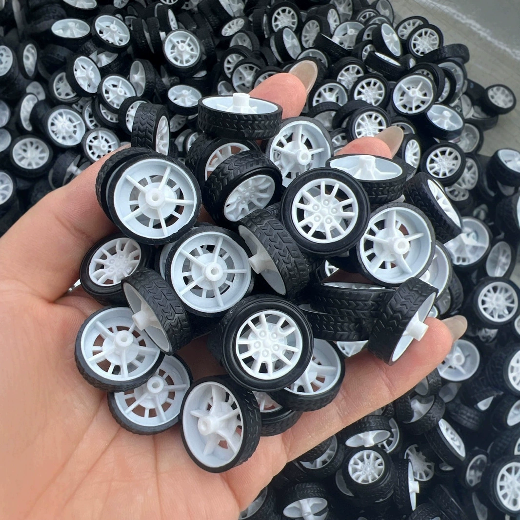 Оптовые колеса для игрушечных машинок от производителя, маленькие колеса, резиновые шины, аксессуары для автомобилей с резиновым покрытием, 20 мм, для моделей автомобилей