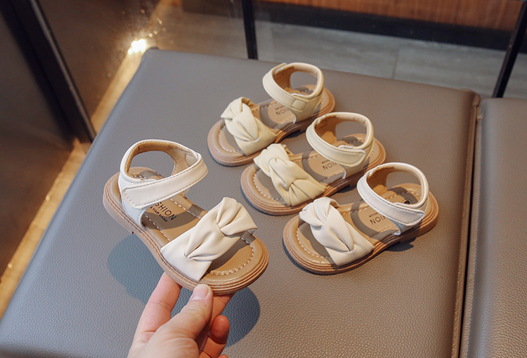 Korean casual soft sole sandals, Velcro baby shoes, 2023 summer new children's shoes_voghion.com