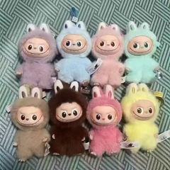 现货labubu拉布布心动马卡龙盲盒坐坐公仔毛绒派对搪胶潮玩批发