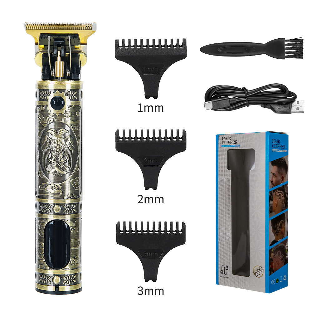 Cortapelos eléctricos transfronterizos T9 pintura metálica cortapelos eléctricos cortapelos cortapelos eléctricos cortapelos con pantalla digital