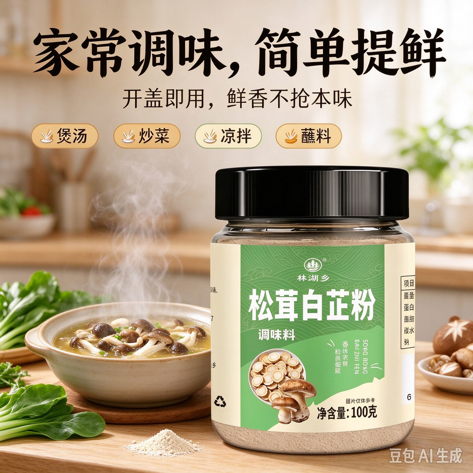 农科院正宗松茸白芷粉0添加去腥增香调馅卤肉调料官方旗舰店正品