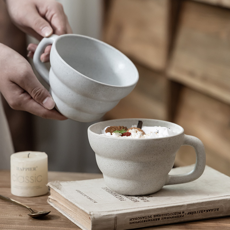 Knock curar tazas de cerámica retro tazas de café tazas personales tazas de agua tazas de desayuno tazas de leche tazas domésticas