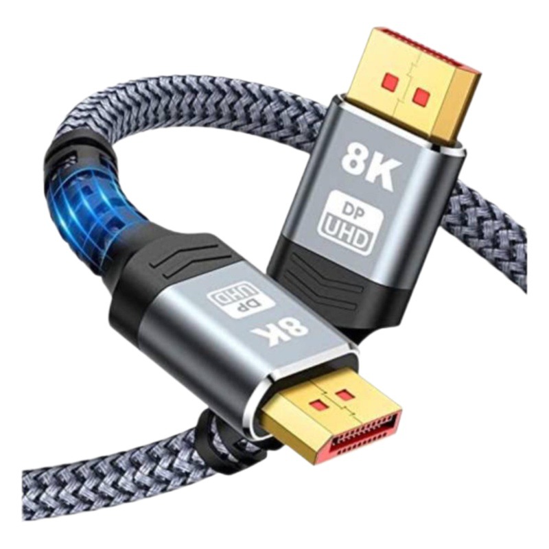 Dp línea macho a macho 8k monitor de computadora displayport cable adaptador de interfaz dp línea 1.4 dp versión dp cable