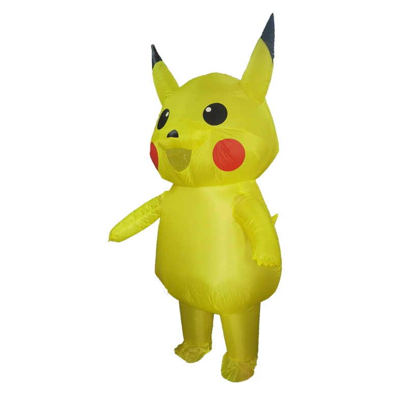Популярный ввоз Pikachu инфляционный костюм, милый мультяшный персонаж, праздничные реквизиты Pikachu инфляционный костюм