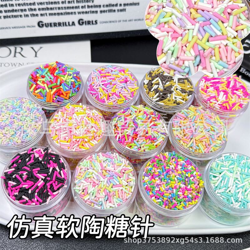 DIY Handmade Simulated Soft Clay Candy Needle Candy Beads Glue Pinch Slime Sealant Material DIY Handmade Simulated Soft Clay Candy Needle Candy Beads Glue Pinch Slime Sealant Material