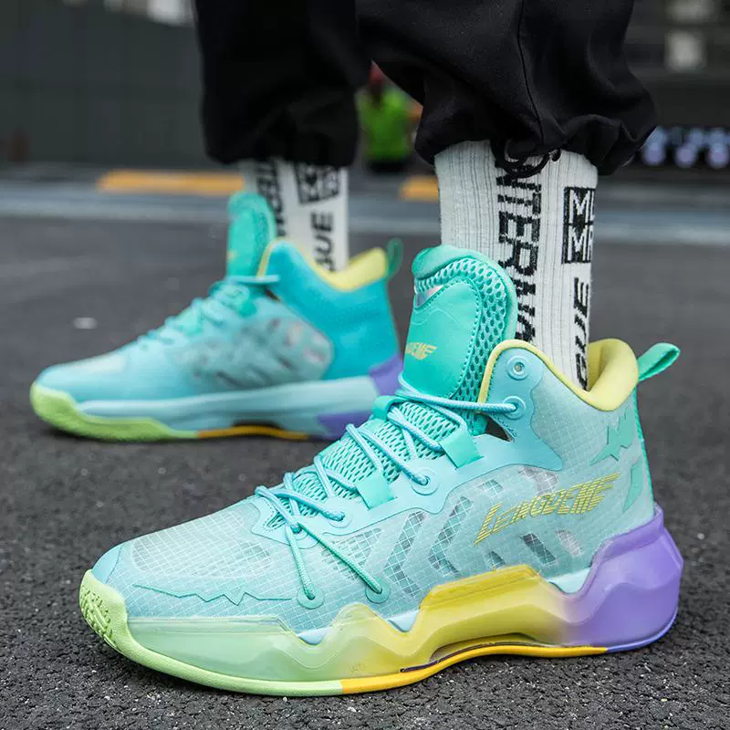 Модная Новинка Four Seasons, флуоресцентная дышащая мужская и женская повседневная обувь, мужские и женские кроссовки, Баскетбольная обувь