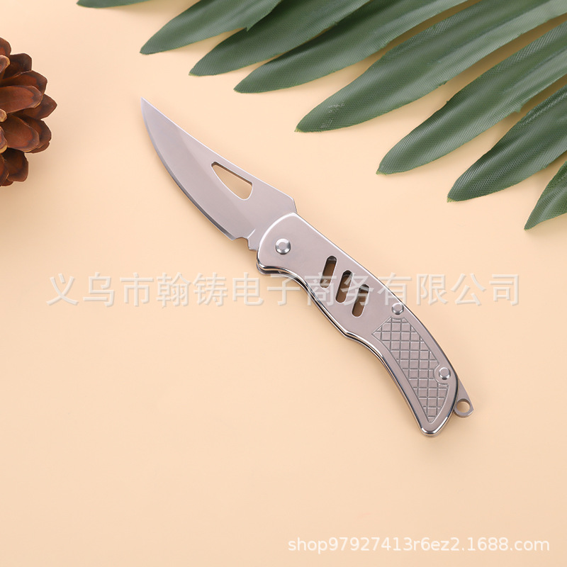 厂家直供不锈钢多功能折叠刀小刀户外折叠水果刀削皮刀开瓶器批发