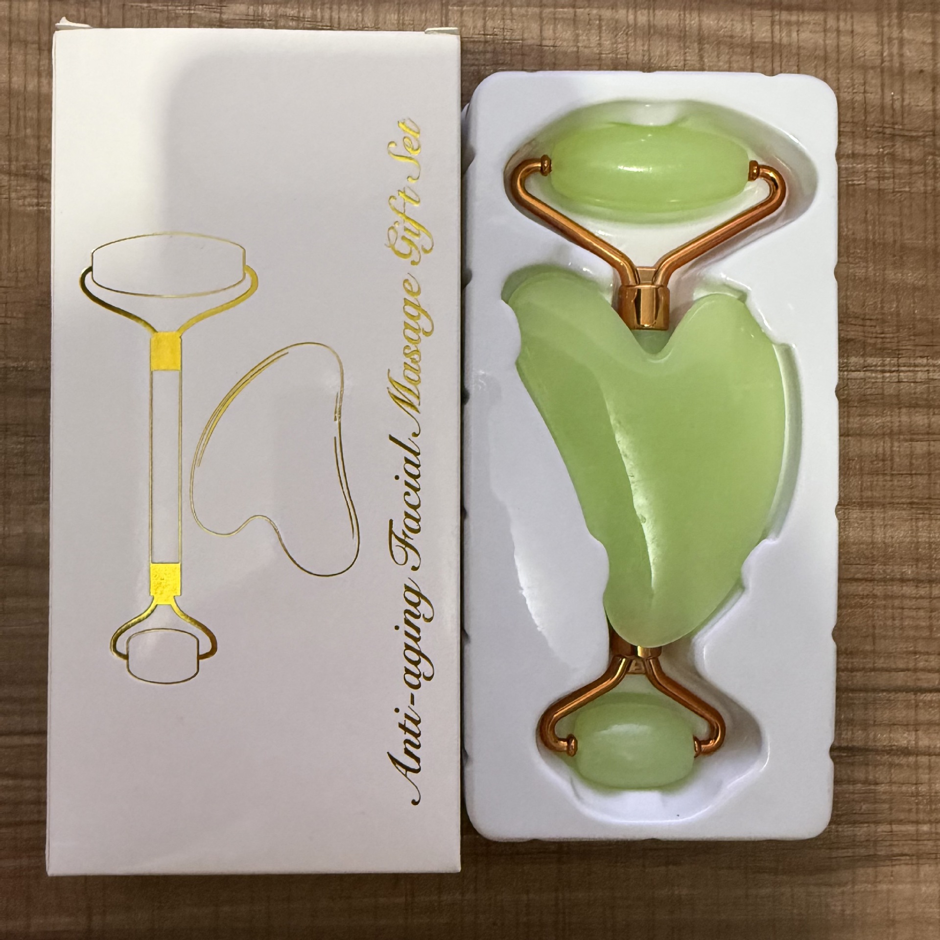 Masajeador Facial de Doble Cabezal de Resina Natural para Cuidado Facial y Masaje image 41