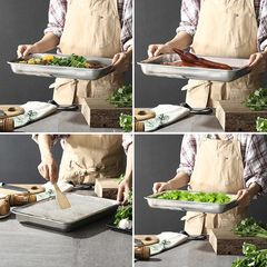 304不鏽鋼盤加厚家用大容量托盤商用加深多規格燒烤蒸飯盤批發