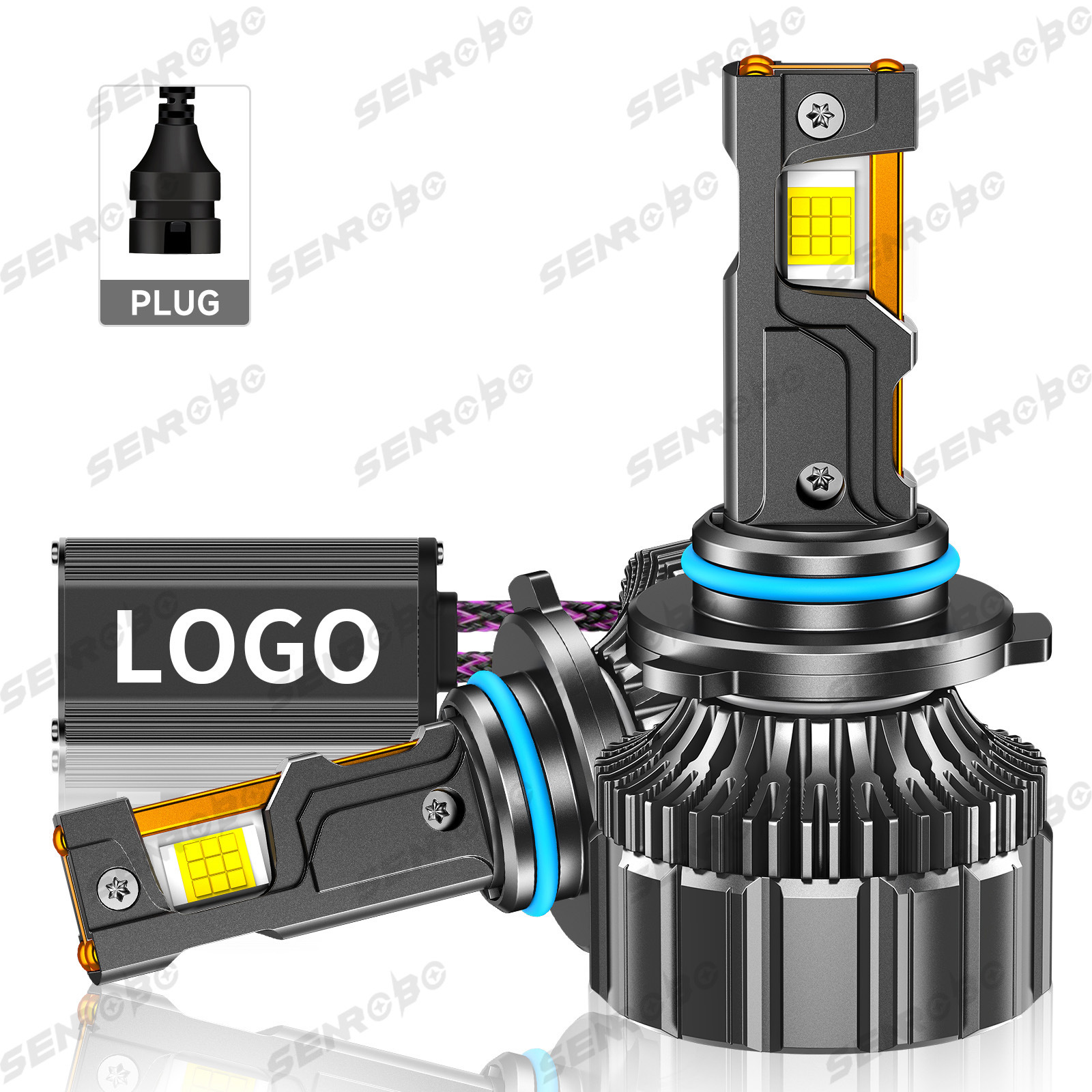 190W automóvil LED delantero H1H4H7 luz alta y baja una luz blanca súper brillante 6000k instalación no destructiva original
