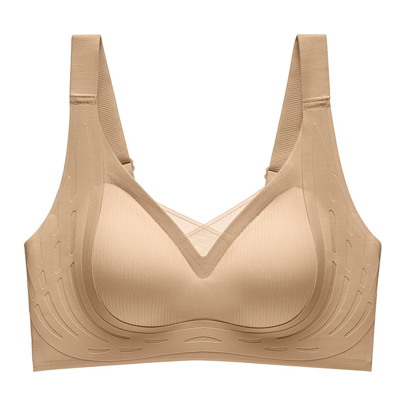 Underwear, sports comfortable push up bra with steel rings