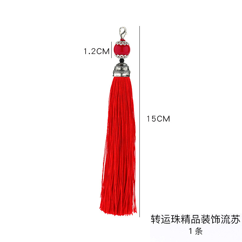 Fiesta del Dragón accesorios colgantes colgantes hechos a mano DIY material linterna de bambú cuerdas coloridas bolsas de incienso perfumadas escoba y coleta