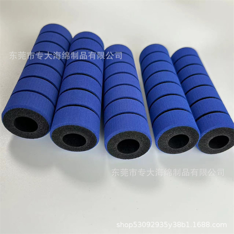 自行车把套nbr管 吸汗防滑把套 运动仪器握把套 双色跳绳手柄护套