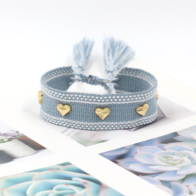 Bohémien Forme De Cœur Polyester Unisexe Bracelets display picture 1