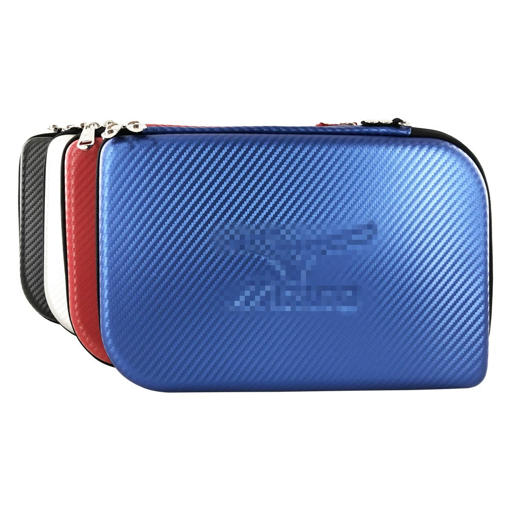 Square capacious handheld racket for table tennis, sports bag