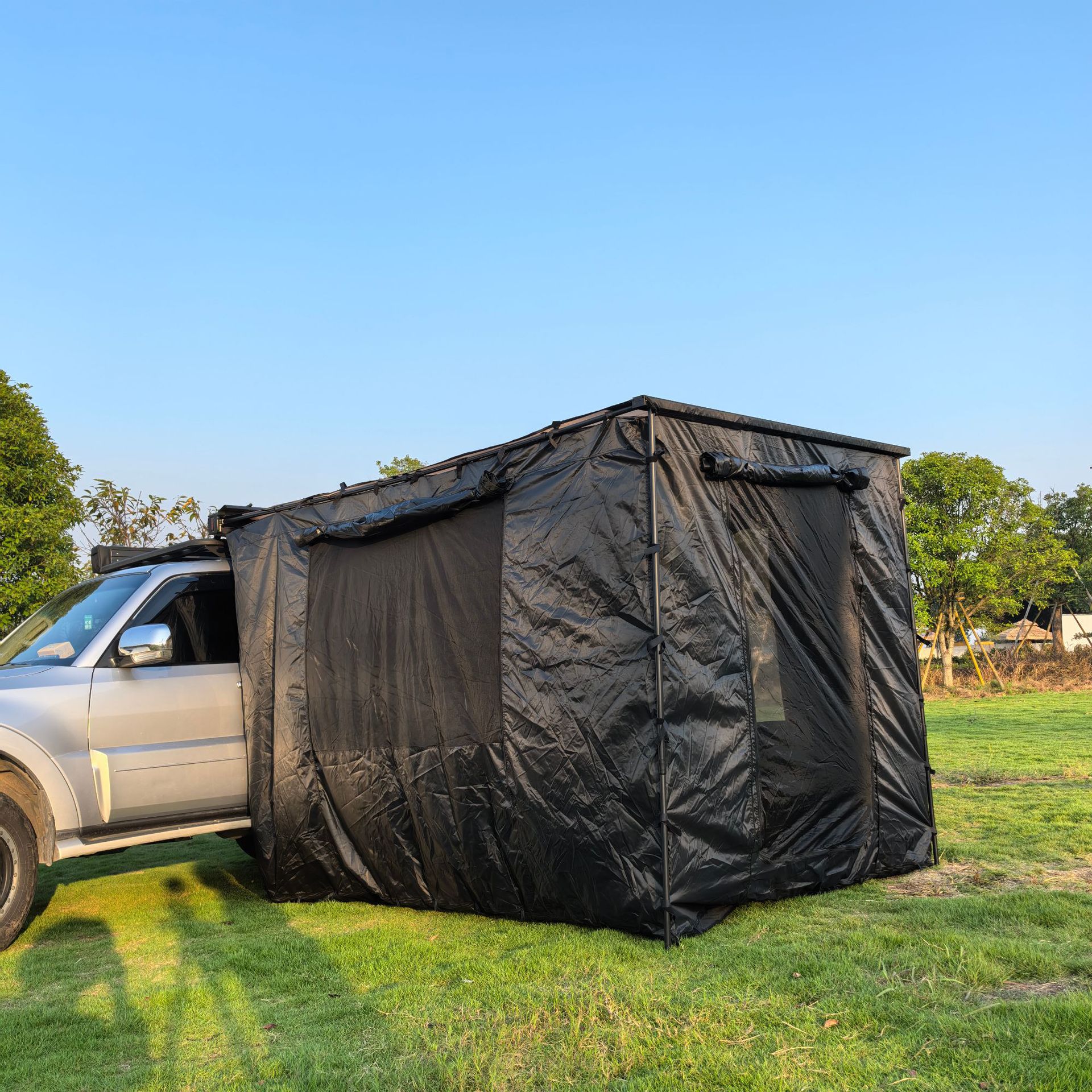 Car Side Tent, Side Tent, House Canopy, Car Side Cloth House, Car Rainproof, Sunproof, Mosquito-Proof Tent, Outdoor
