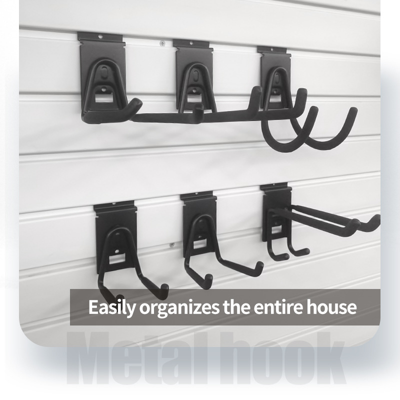 Bicicleta de alta resistencia garaje tubo de agua de alambre aspiradora gancho de almacenamiento de pared gancho de hierro herramientas de jardín