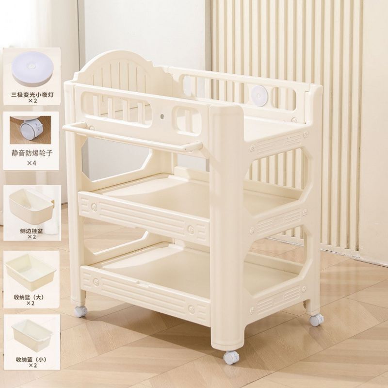 Cama multifuncional PE 3 - en - 1 multifuncional plegable para niños cambiando pañales tocando bañera estilo de alto valor facial