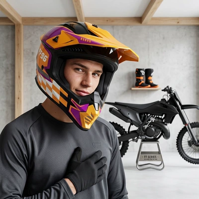 Motosiklet kaskı (dəbilqə) 3C Certified Mountain Road Off-Road Motorcycle