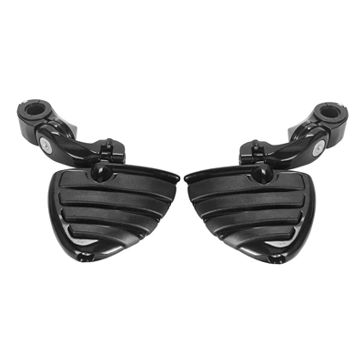 Motorcycle pedals: Suitable for Harley Road - 5-pedals-black-large-pedal-ring-black