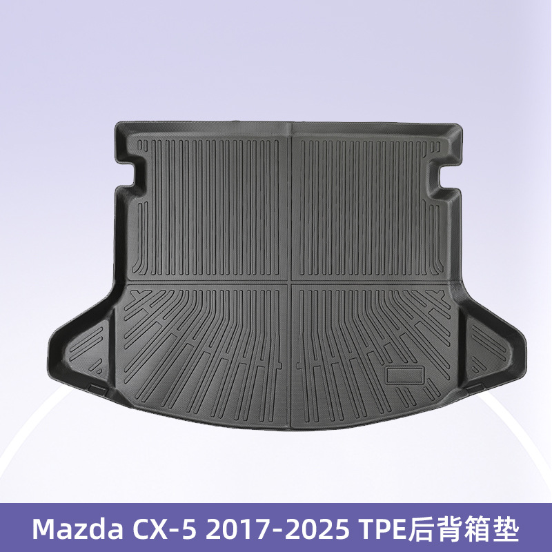Para Mazda CX - 5 2017 - 2024 5 asientos 3D todo el tiempo material TPE almohadilla de pie cojín de colateral