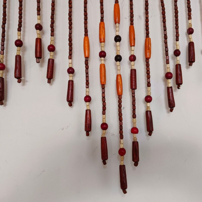 Factory direct antique partition wood beads feng shui short door curtain in stock Factory direct antique partition wood beads feng shui short door curtain in stock