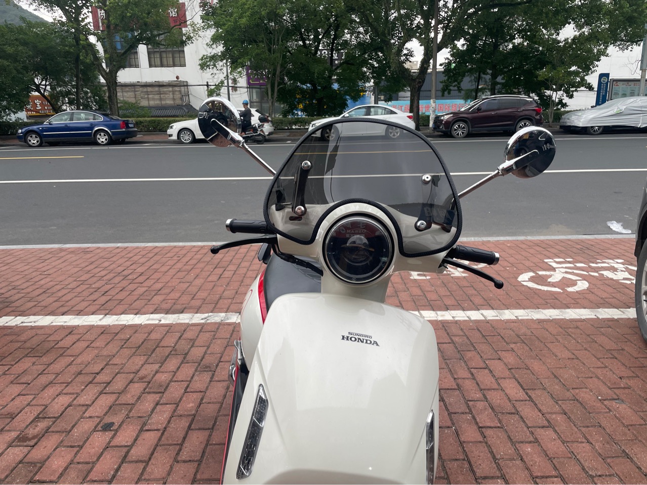 Applicable to Xindizhou Honda NS125LA Windshield Xindizhou Retro Pedal Motorcycle Change Parts Windshield