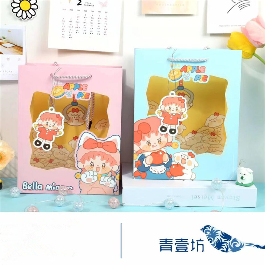 新款创意批发 青壹坊 TR-BB03281Bella苹果派对礼品袋M 手提袋