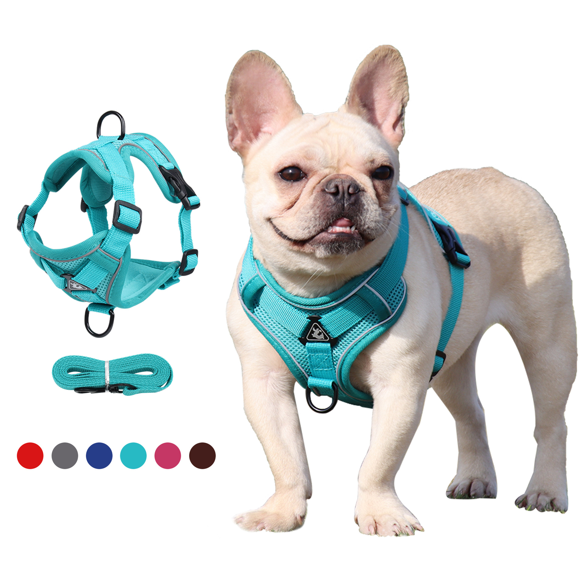 Pet Traction Rope Reflective Breathable Cat Harness Vest Style Pet Harness