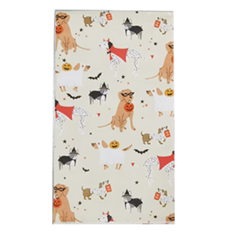 安友厂家直销白色万圣节新品狗狗纸巾33*40cm安全食品级餐巾纸