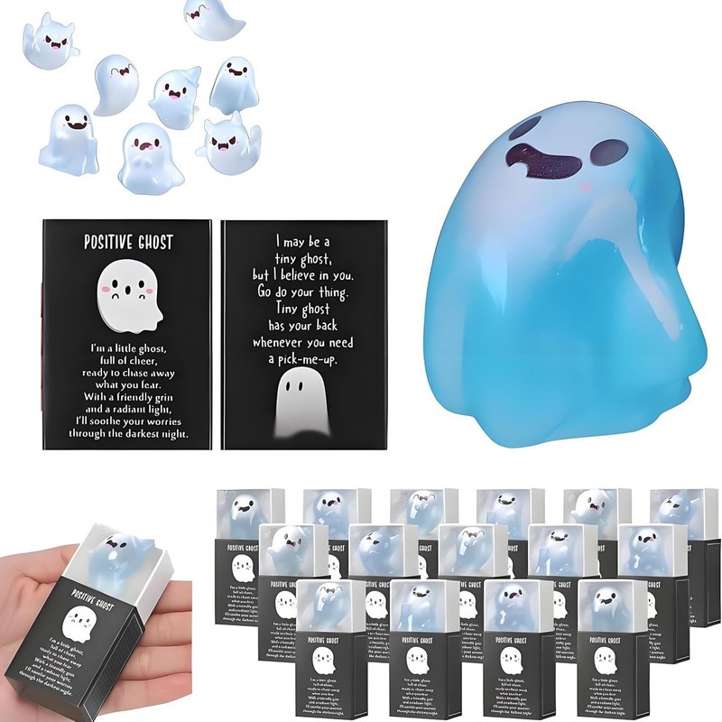 夜光幽灵模型 Glow in the Dark Mini Ghost Figures with Box|undefined